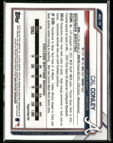 2021 Bowman Draft Sapphire Edition Red Cal Conley #/5 #BDC-70