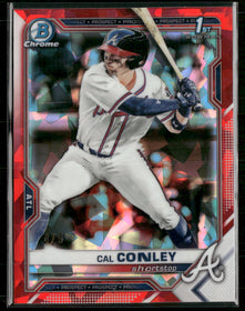 2021 Bowman Draft Sapphire Edition Red Cal Conley #/5 #BDC-70