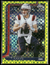 2025 Topps Chrome Lime Green X-Fractor Drake Maye #207