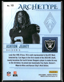2025 Panini Phoenix Archetype Ashton Jeanty #10