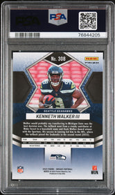 2022 Panini Mosaic Green Mosaic Kenneth Walker Iii 10 PSA #308