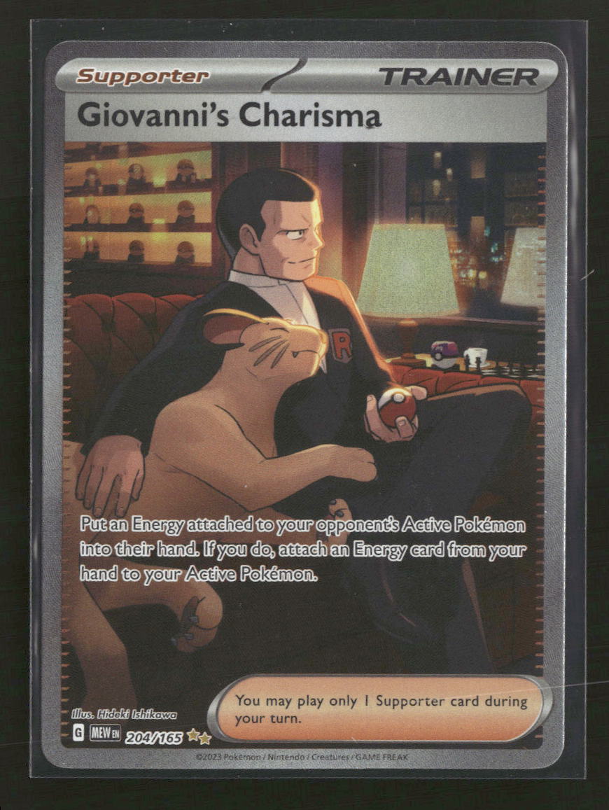 SV: Scarlet & Violet 151 Giovanni's Charisma #204/165