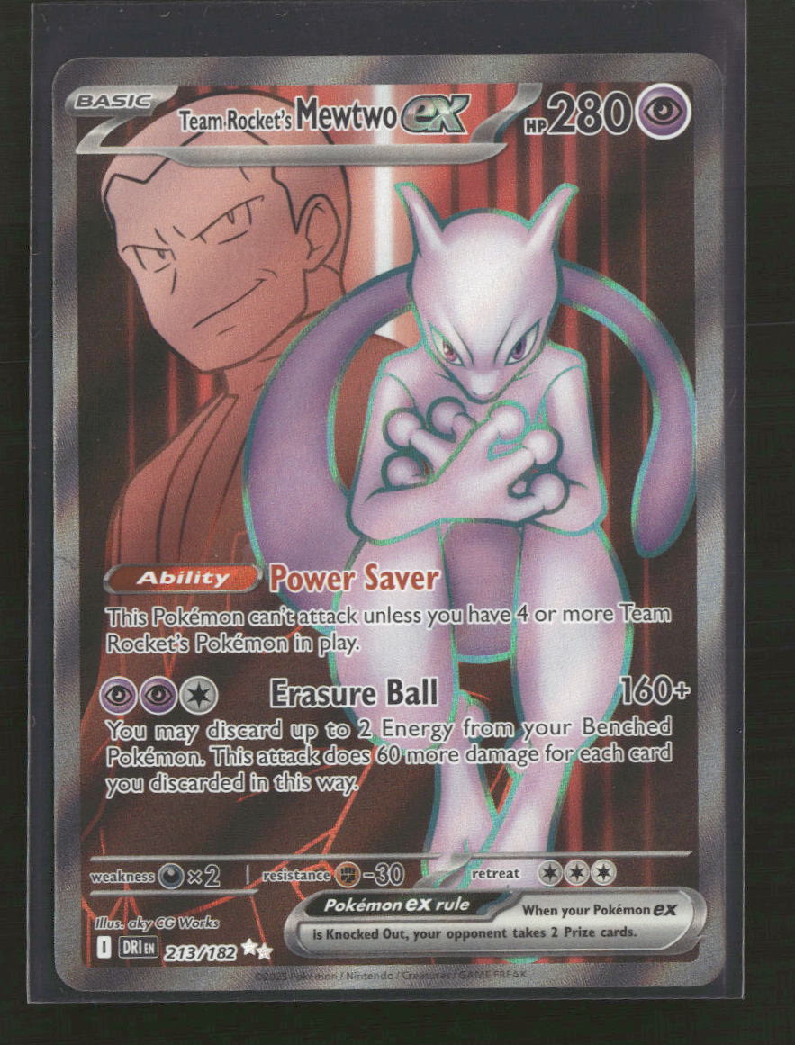 SV10: Destined Rivals Team Rocket's Mewtwo ex #213/182