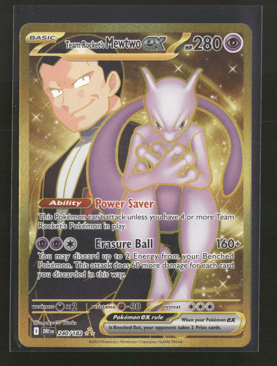 SV10: Destined Rivals Team Rocket's Mewtwo ex #240/182