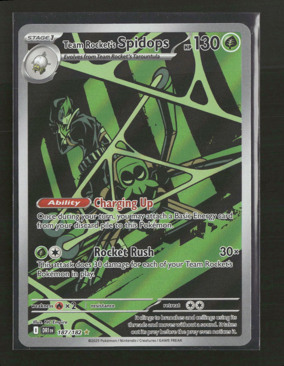 SV10: Destined Rivals Team Rocket's Spidops #187/182
