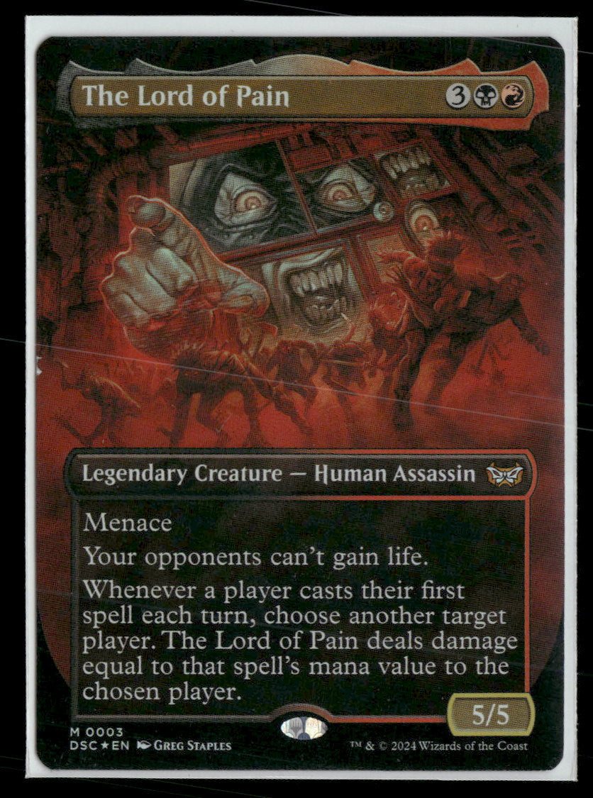 Commander: Duskmourn: House of Horror The Lord of Pain (Borderless) #3