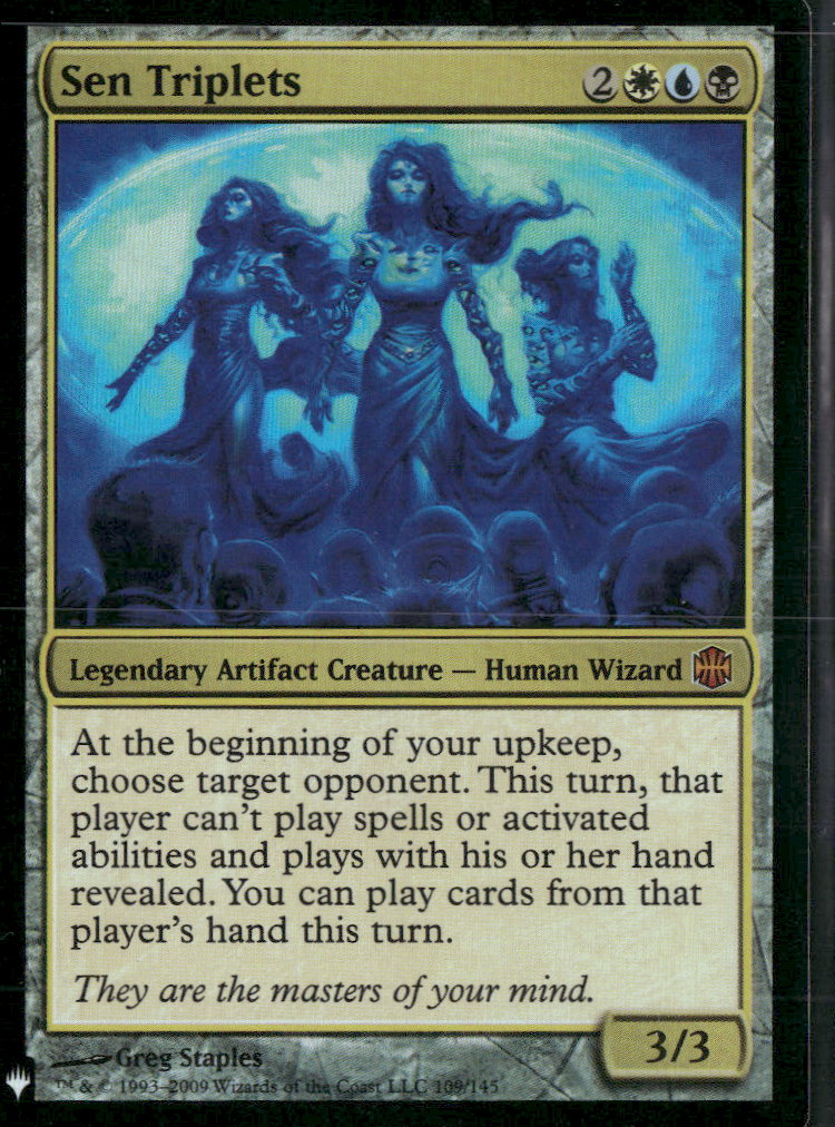 The List Reprints Sen Triplets #109