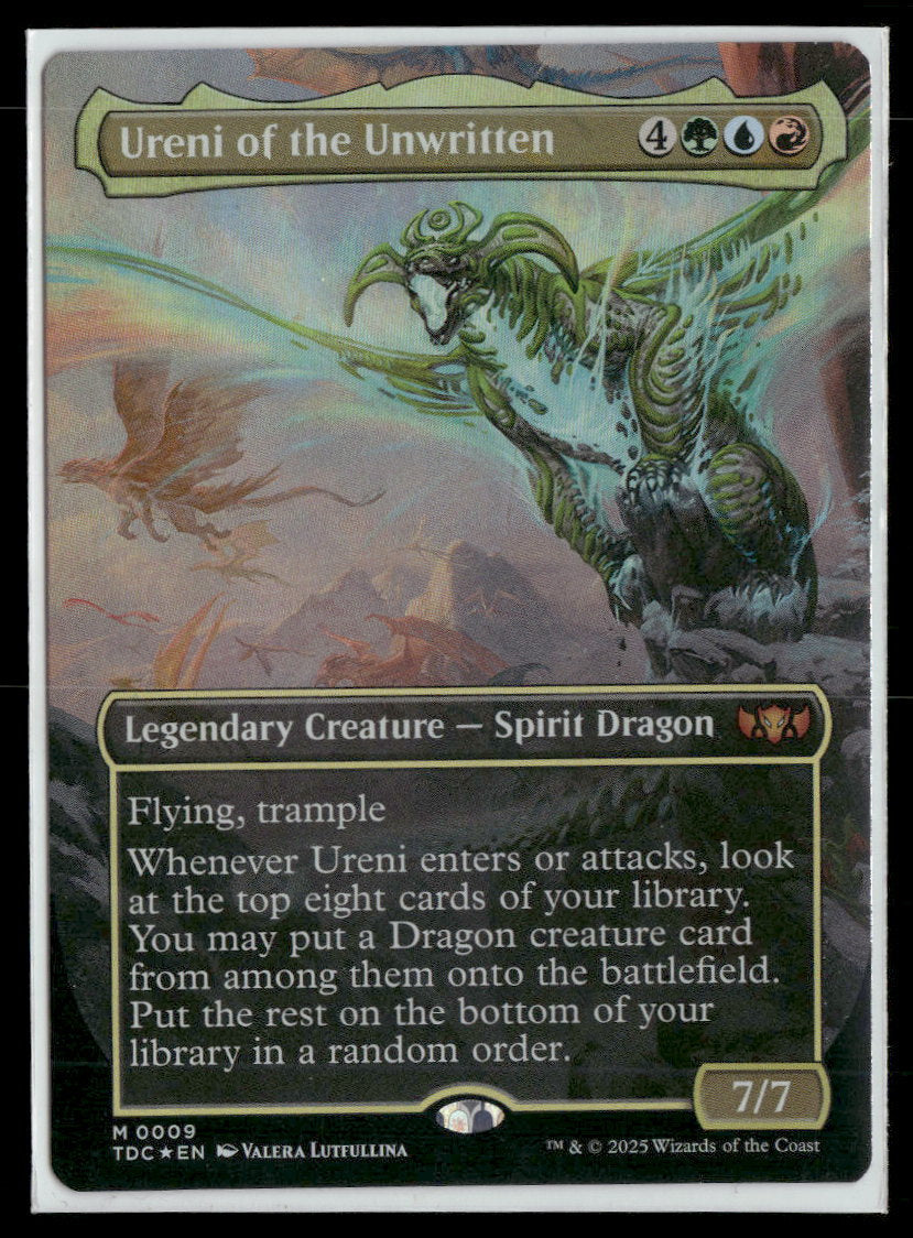 Commander: Tarkir: Dragonstorm Ureni of the Unwritten (Borderless) #9