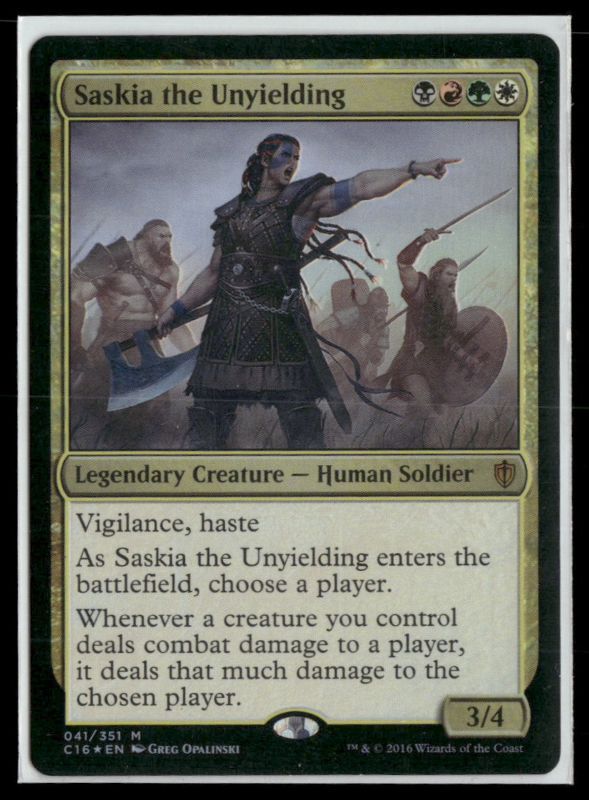 Commander 2016 Saskia the Unyielding #41