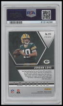 2020 Panini Mosaic Reactive Orange Jordan Love 9 PSA #211