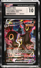 2022 Brilliant Stars Umbreon VMAX 10 CGC #TG23/TG30