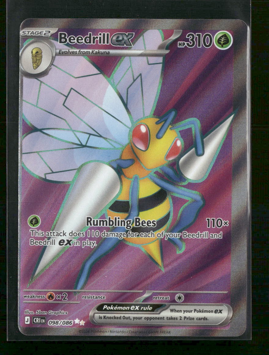 ME04: Chaos Rising Beedrill ex #098/086 (Heavy Right)