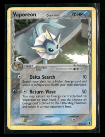 Delta Species Vaporeon (Delta Species) #18/113 *Damaged*