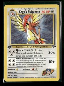 Gym Challenge Koga's Pidgeotto 1st Edition #027/132