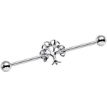 14G Celtic Trinity Knot Tree of Life Industrial Barbell 38mm