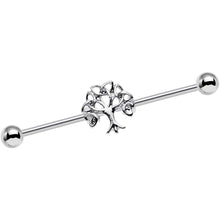 14G Celtic Trinity Knot Tree of Life Industrial Barbell 38mm