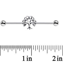 14G Celtic Trinity Knot Tree of Life Industrial Barbell 38mm