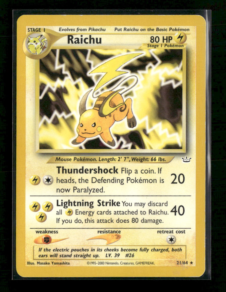 Neo Revelation Raichu Unlimited #21/64