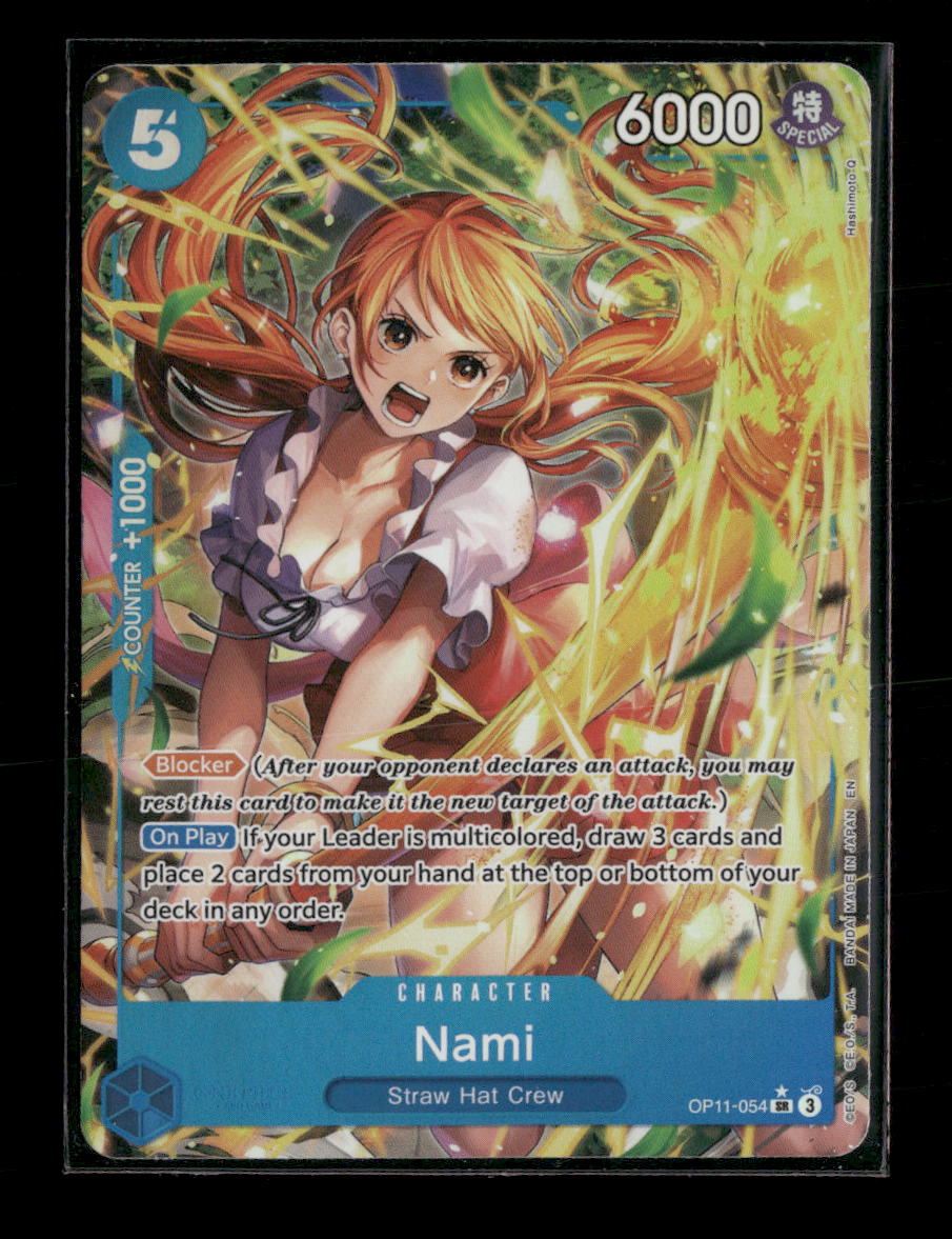 A Fist of Divine Speed Nami (054) (Alternate Art) #OP11-054