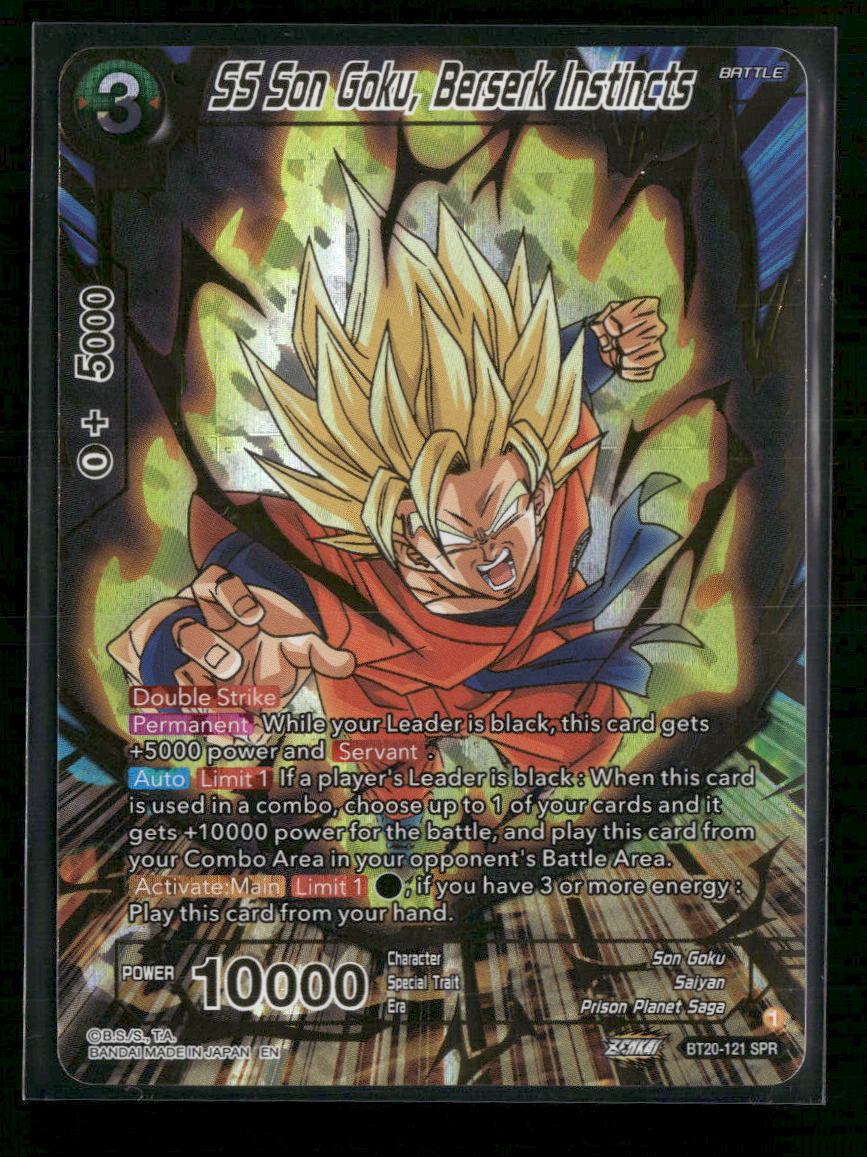 Power Absorbed SS Son Goku, Berserk Instincts (SPR) #BT20-121