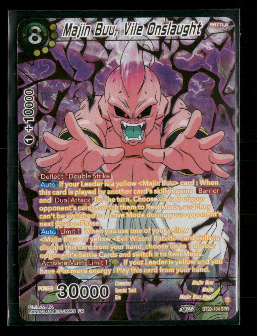 Power Absorbed Majin Buu, Vile Onslaught (SPR) #BT20-104