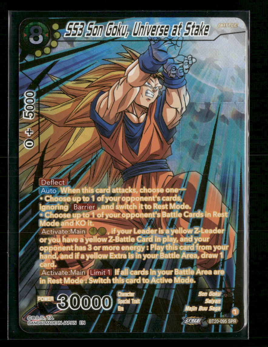 Power Absorbed SS3 Son Goku, Universe at Stake (SPR) #BT20-095