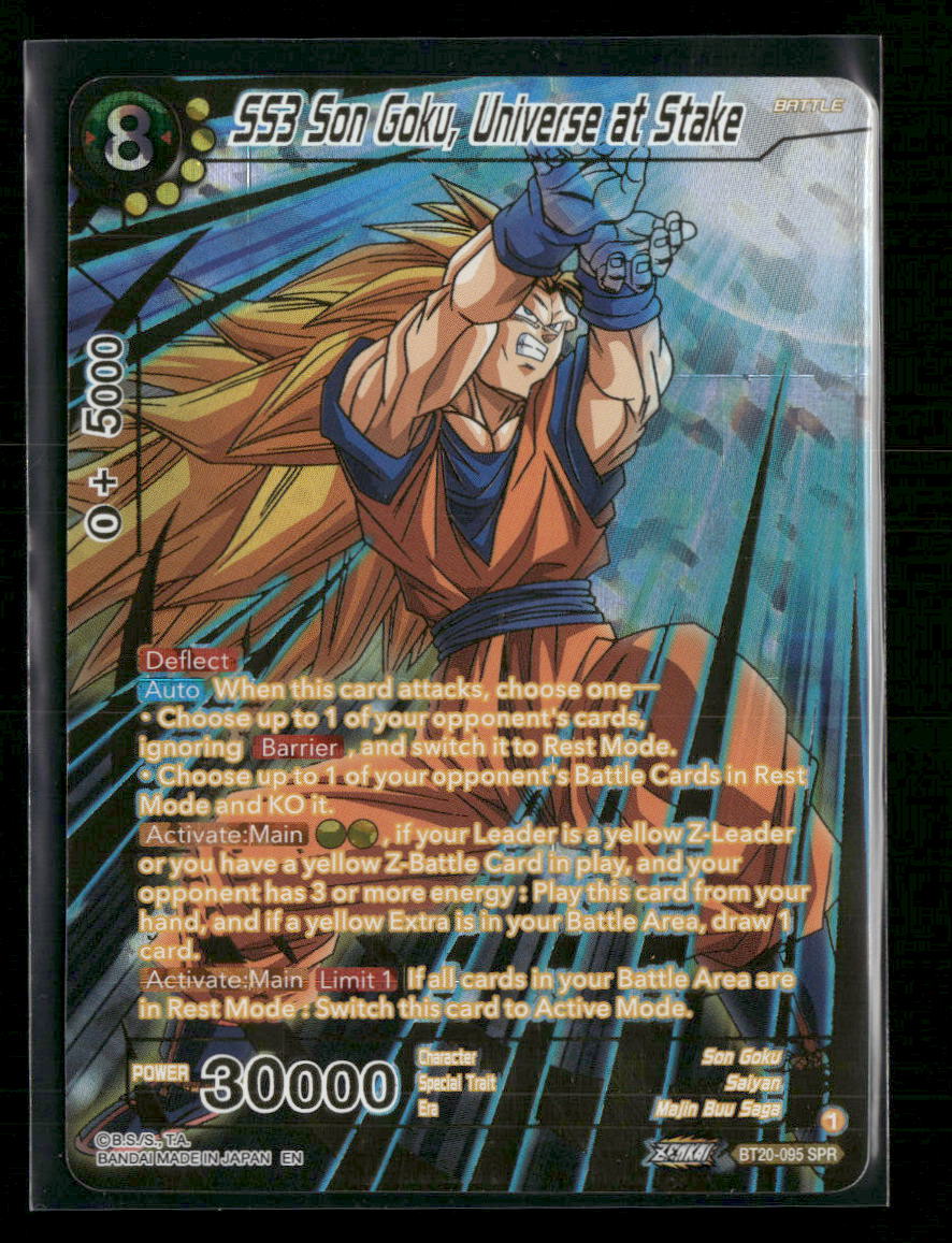 Power Absorbed SS3 Son Goku, Universe at Stake (SPR) #BT20-095