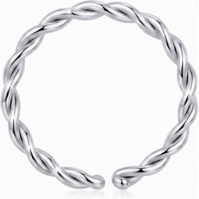 18G 5/16 Annealed Steel Seamless Braided Circular Ring
