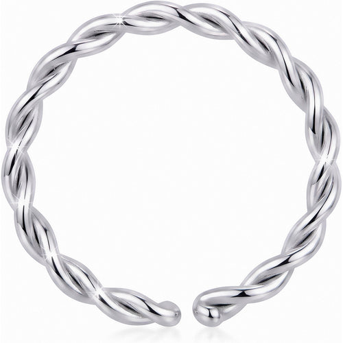 18G 5/16 Annealed Steel Seamless Braided Circular Ring