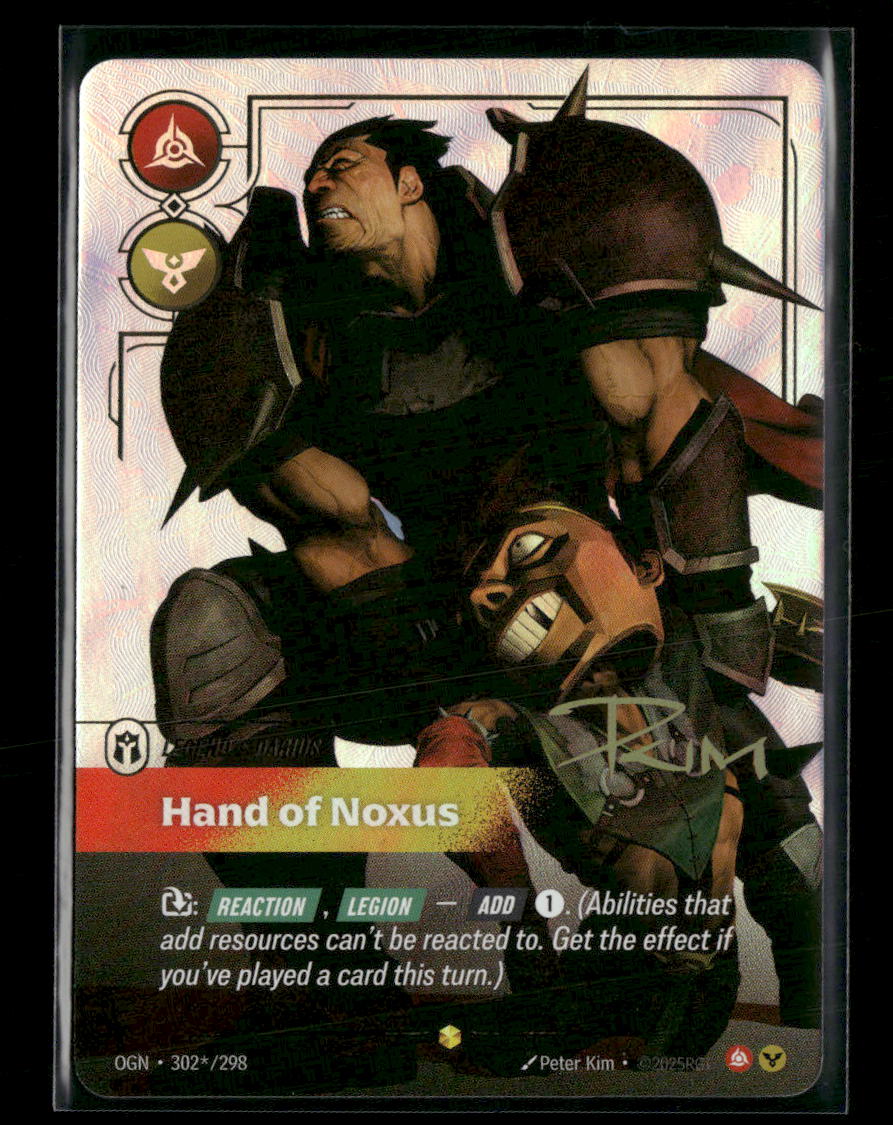 Origins Darius - Hand of Noxus (Signature) - Origins (OGN) Auto #302*