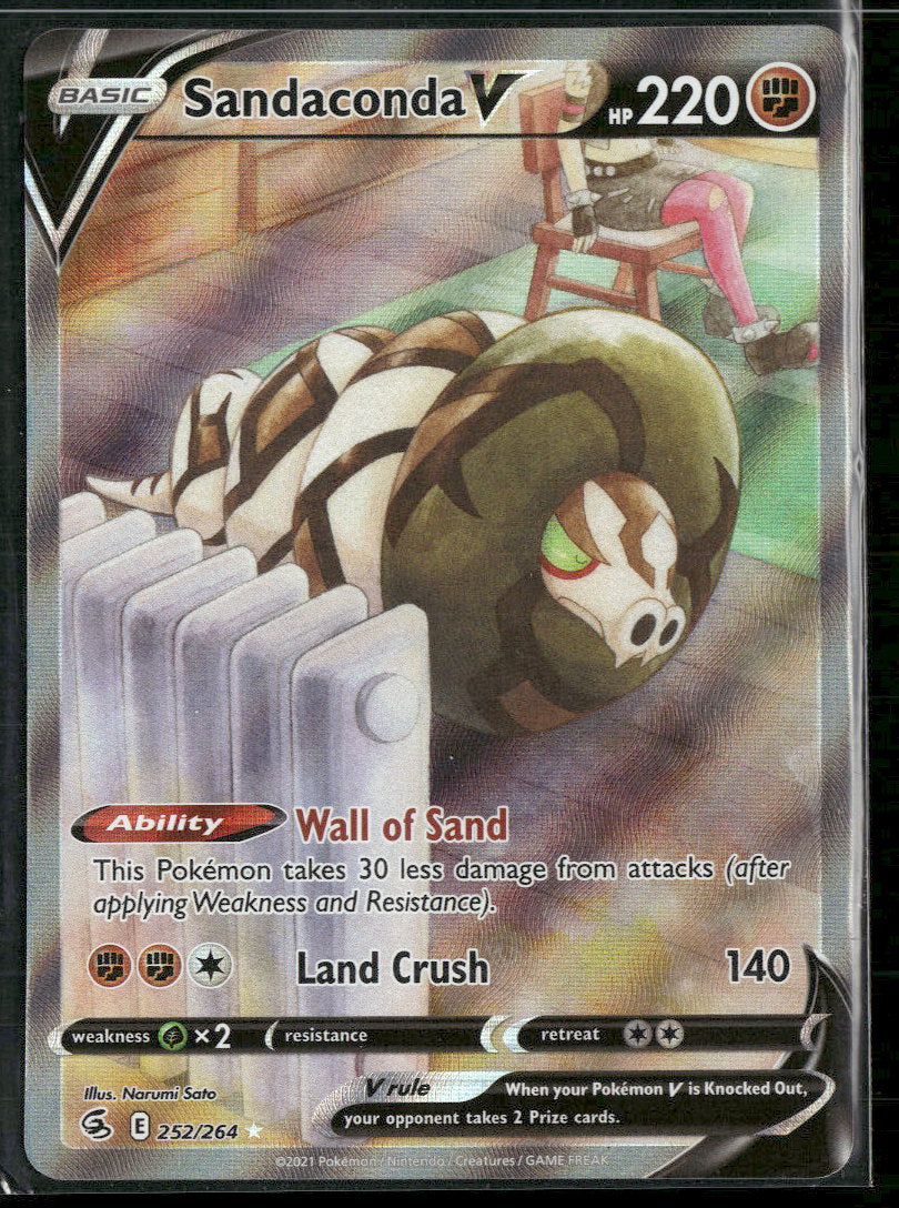 SWSH08: Fusion Strike Sandaconda V (Alternate Full Art) #252/264