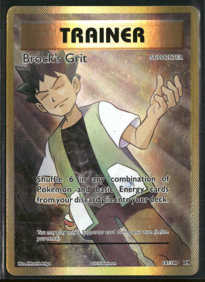 XY - Evolutions Brock's Grit (Full Art) #107/108