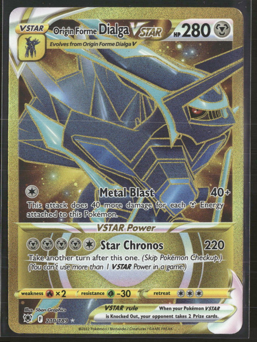 SWSH10: Astral Radiance Origin Forme Dialga VSTAR #210/189