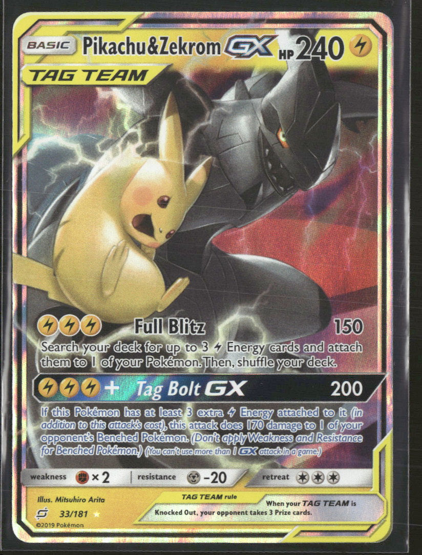 SM - Team Up Pikachu & Zekrom GX #33/181
