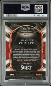 2021 Panini Select Ufc Silver Prizm Khamzat Chimaev 10 PSA #57