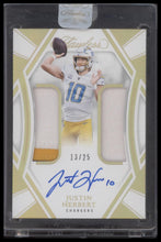 2024 Panini Flawless Dual Patch Autographs Justin Herbert #/25 Auto #DPA-JHT