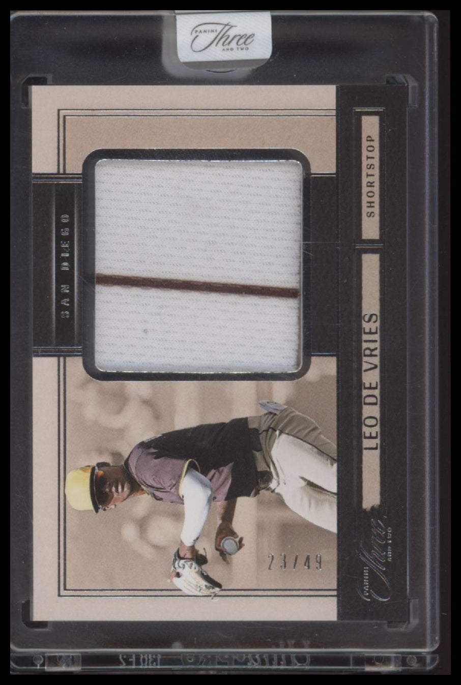 2025 Panini Three and Two Prospect Swatches Leo De Vries /49