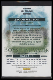 2025 Panini Boys of Summer Prospect Material Signatures Red Jacob Wilson #/49
