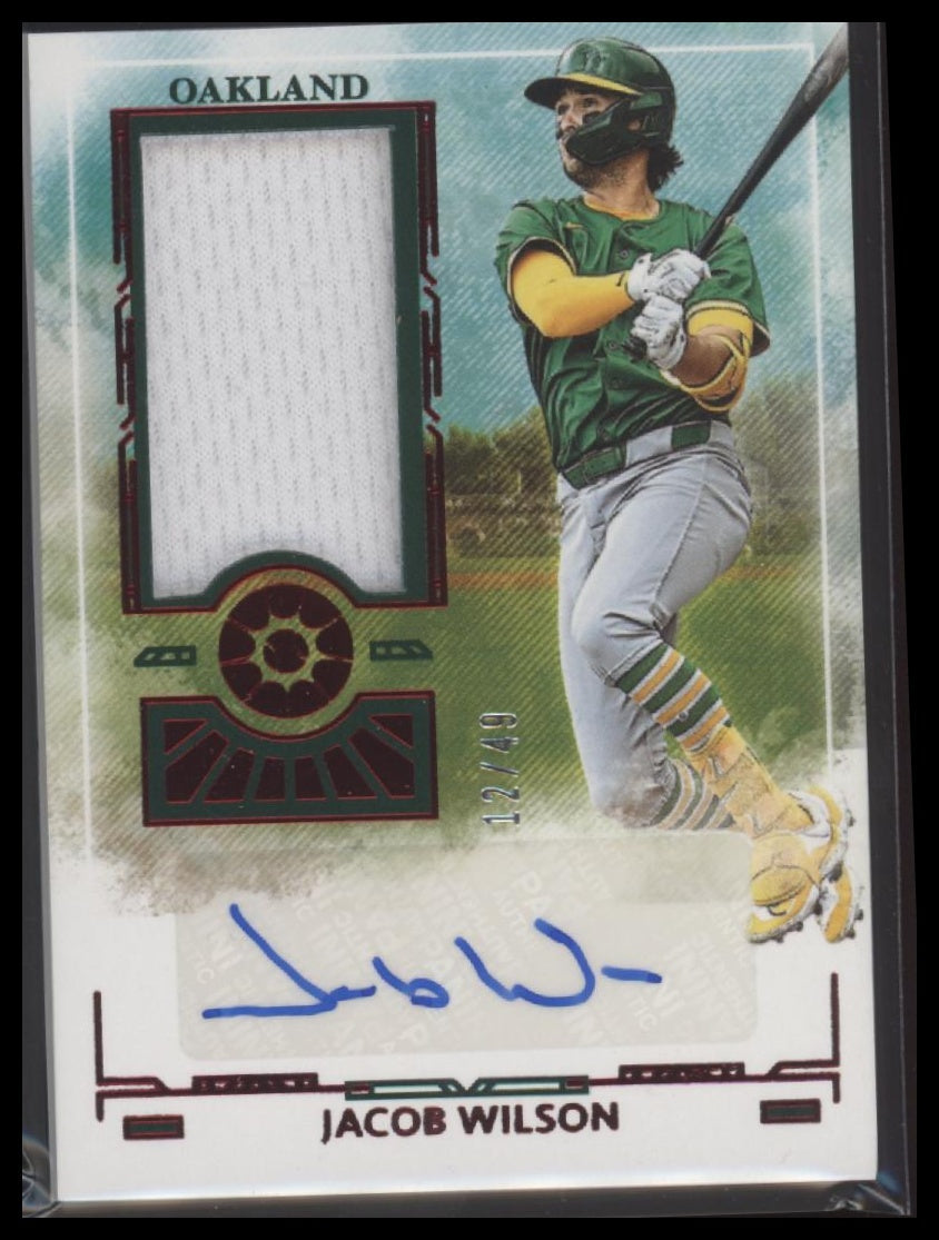 2025 Panini Boys of Summer Prospect Material Signatures Red Jacob Wilson #/49