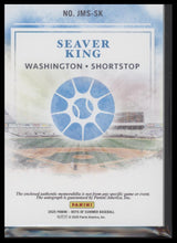 2025 Panini Boys of Summer Jumbo Material Signatures Seaver King #/99