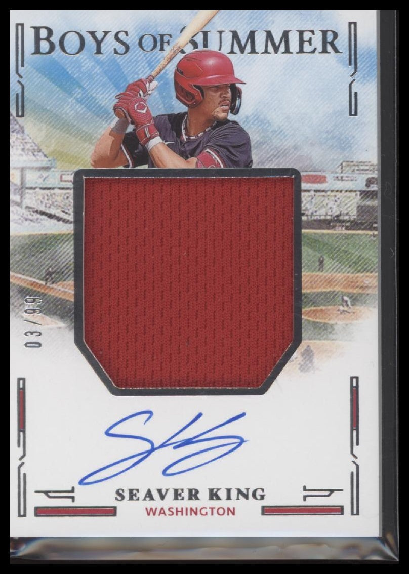 2025 Panini Boys of Summer Jumbo Material Signatures Seaver King #/99