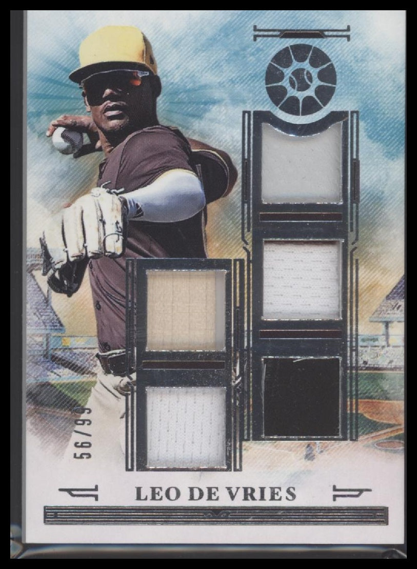 2025 Panini Boys of Summer Five Tool Player Materials Leo De Vries #/99 #FTM-LDV