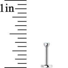 18G 1/4 Aurora 2mm CZ Gem Internally Threaded Cartilage Earring