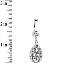 Clear Gem Dingy Drop Dangle Belly Ring