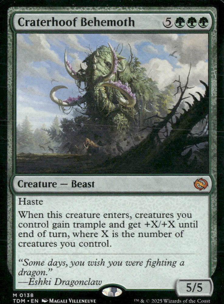 Tarkir: Dragonstorm Craterhoof Behemoth #138
