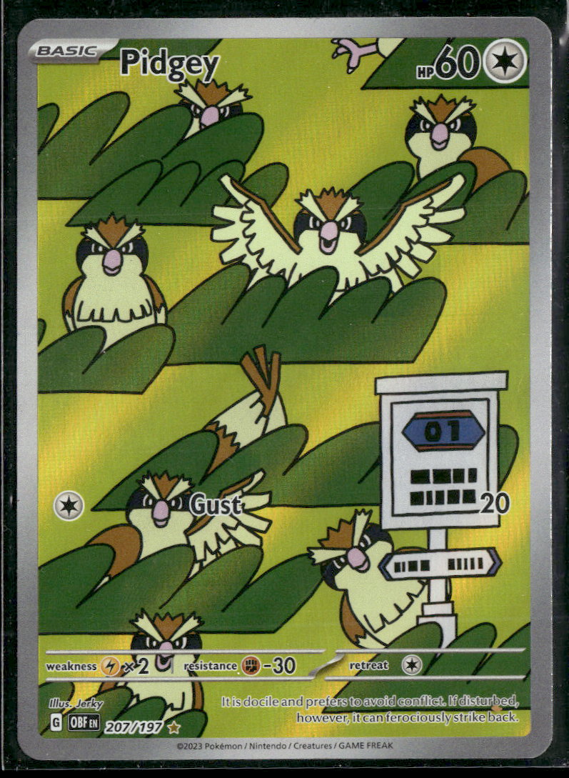 SV03: Obsidian Flames Pidgey #207/197
