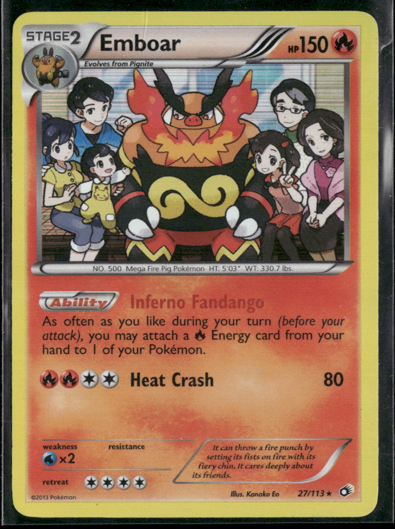 Legendary Treasures Emboar #27/113 Damaged