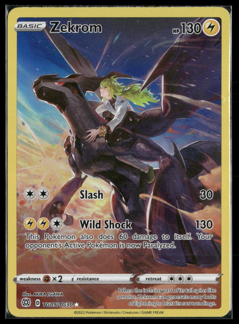 SWSH09: Brilliant Stars Trainer Gallery Zekrom #TG05/TG30