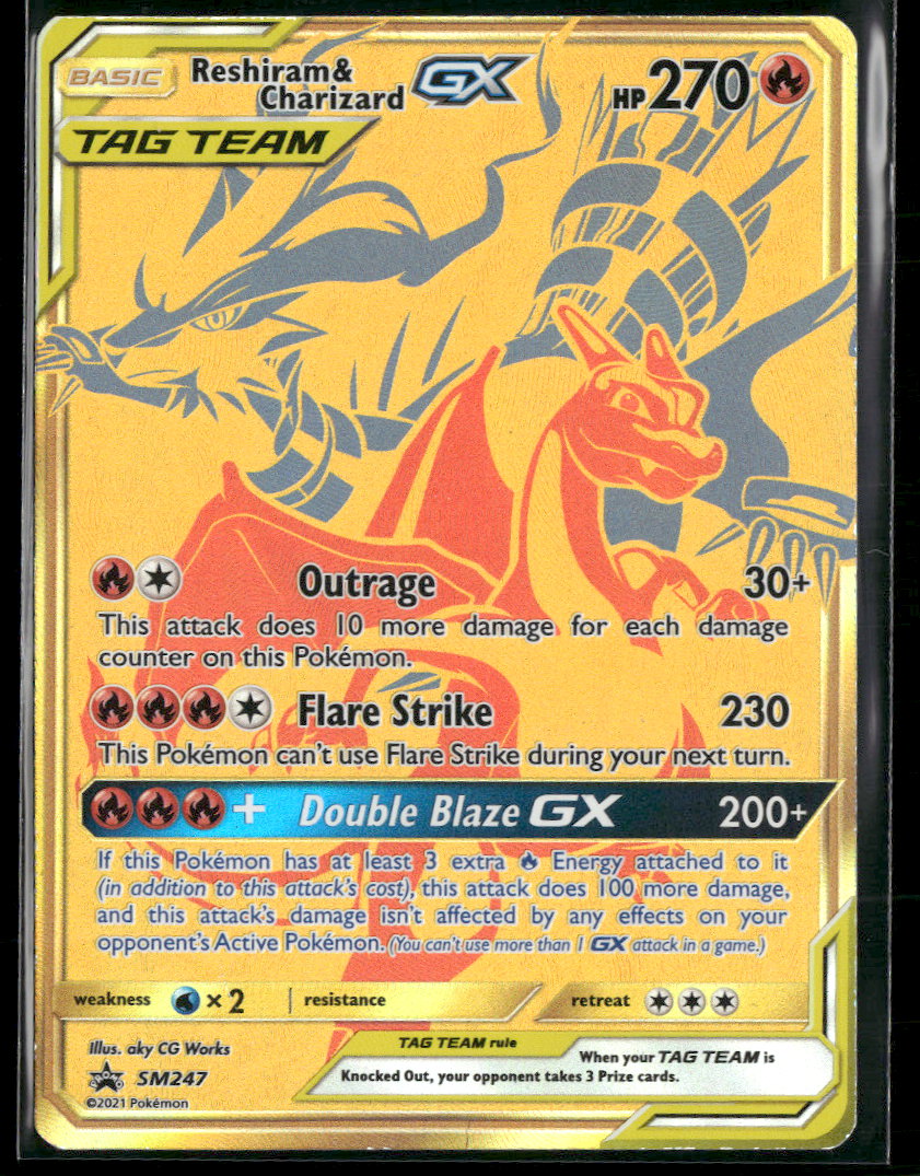 SM Promos Reshiram & Charizard GX #SM247