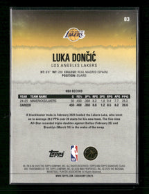 2025-26 Topps Signature Class Red /299 Luka Dončić #83